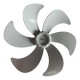 Hélice Plástico 40cm 6 Pás Britania Cinza Claro Novo