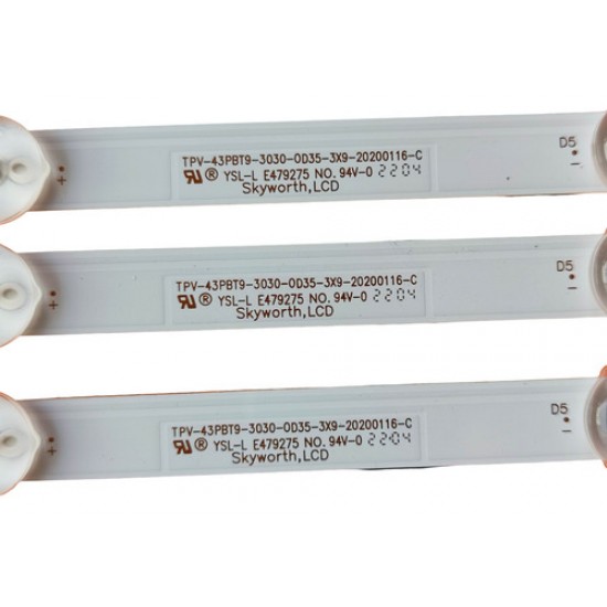 Kit Completo De Barra De Led 43s5195/78g 43s5195 Nova