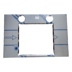 Painel Slim Vidro Curvo Inox 80 Cm 127v