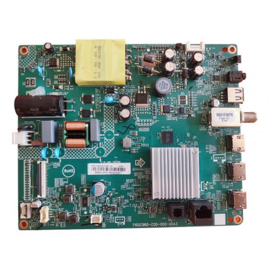 Placa Principal Tv 43s5135/78 43s5135 715gc980-c0d-000-0043 Tpt430wf-1b052.l