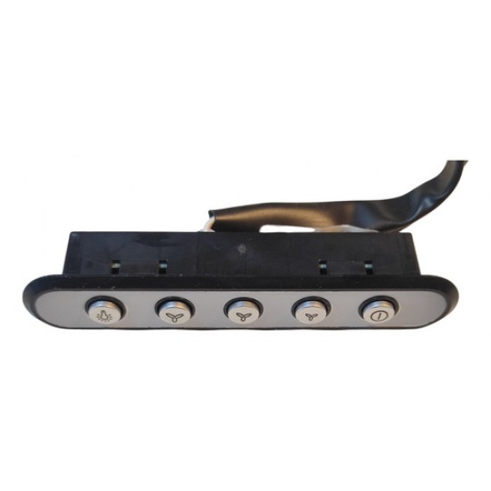 Teclado Bivolt Para Coifa Black Vidro Reto