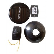 Conjunto Motor Ventilador Parede 60cm Vop Pre 50 Steel Biv